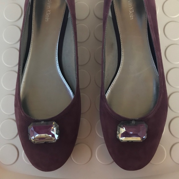 Calvin Klein Jewelled Ballet Flats - Picture 1 of 4